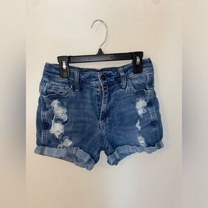 Hollister high rise ripped shorts